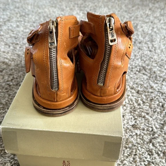 A.S.98 Hera’s Path Sandals, Size 40, Tan with Metal Embellishments. GENTLY used. - Picture 7 of 9